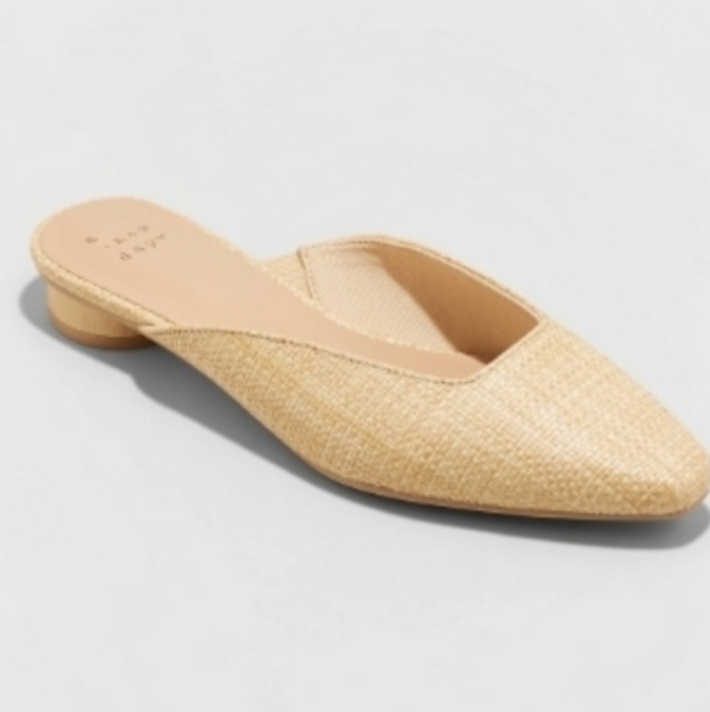 NWT A New Day woven mules size 8.5